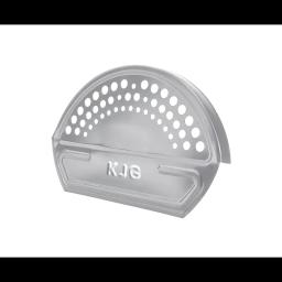 Ukončenie hrebenáča čelné  - Hliník lakovaný  - Bielo hliníková  -  Obrázok 1