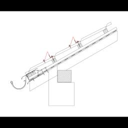 Zachytávač snehu  - Hliník lakovaný  - Bielo hliníková tmavá  -  Obrázok 2