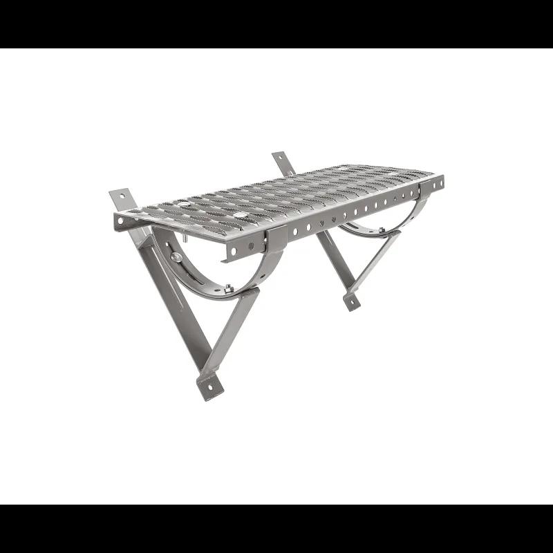 Strešný schod na krytinu UNI  - Hliník lakovaný  - Bielo hliníková tmavá  -  Obrázok