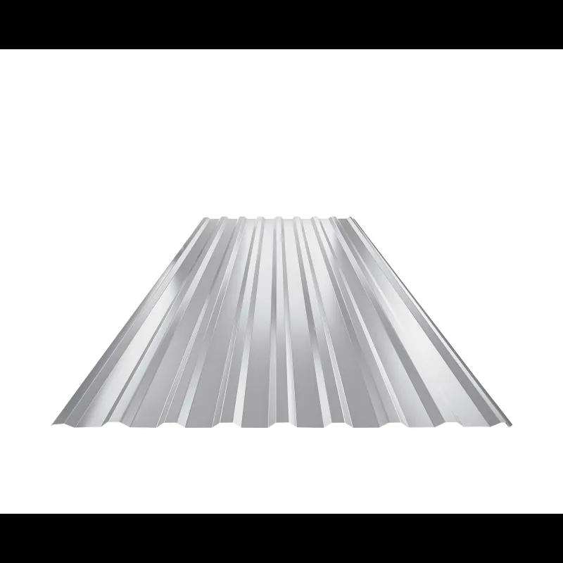 Trapezoidal sheet roof TR 18A  - Aluminium prepainted  - White aluminum  -  Picture