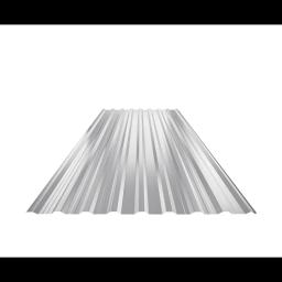 Trapezoidal sheet roof with embossing TR 18A+  - Aluminium prepainted  - White aluminum  -  Picture 1