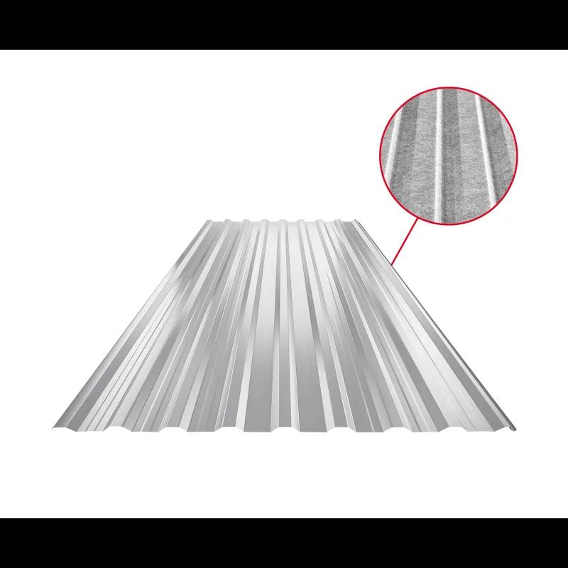 Strešni trapez z odtisom TR 18A+ SQ (sound – aqua)  - Aluminij barvni  - Srebrna  -  Slika