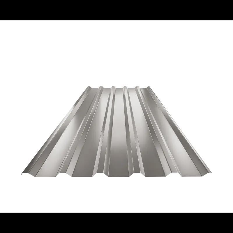 Trapezoidal sheet roof TR 35A  - Aluminium prepainted  - Grey aluminum  -  Picture