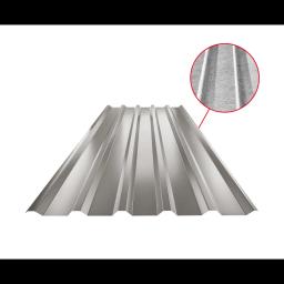 Trapéz strešný TR 35A SQ (sound – aqua)  - Hliník lakovaný  - Bielo hliníková tmavá  -  Obrázok 1