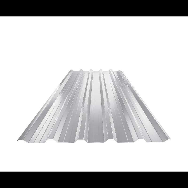 Trapezoidal sheet roof with embossing TR 35A+  - Aluminium prepainted  - White aluminum  -  Picture