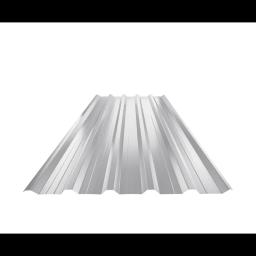 Trapezoidal sheet roof with embossing TR 35A+  - Aluminium prepainted  - White aluminum  -  Picture 1