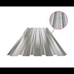 Trapéz strešný s prelisom TR 35A+ SQ (sound – aqua)  - Hliník lakovaný  - Bielo hliníková tmavá  -  Obrázok 1