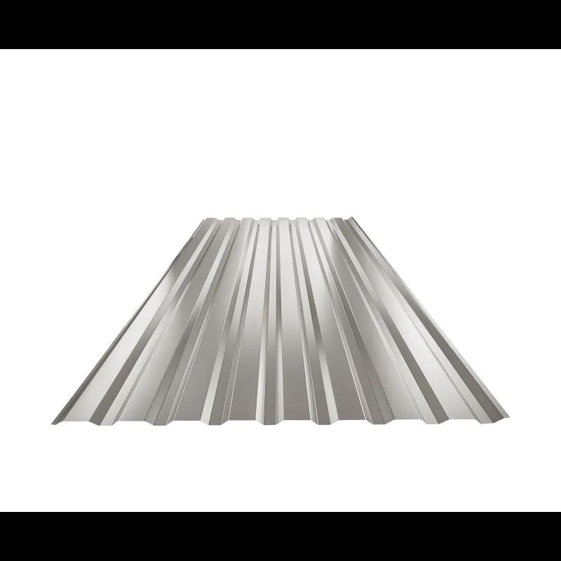 Trapezoidal sheet facade TR 18B  - Aluminium prepainted  - Grey aluminum  -  Picture