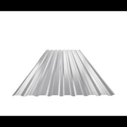 Trapezoidal sheet facade with embossing TR 18B+  - Aluminium prepainted  - White aluminum  -  Picture 1