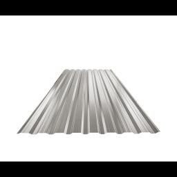 Trapezoidal sheet facade with embossing TR 18B+  - Aluminium prepainted  - Grey aluminum  -  Picture 1