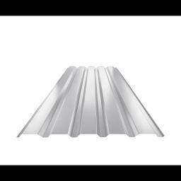 Trapezoidal sheet facade TR 35B  - Aluminium prepainted  - White aluminum  -  Picture 1