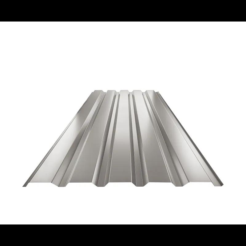 Trapezoidal sheet facade TR 35B  - Aluminium prepainted  - Grey aluminum  -  Picture