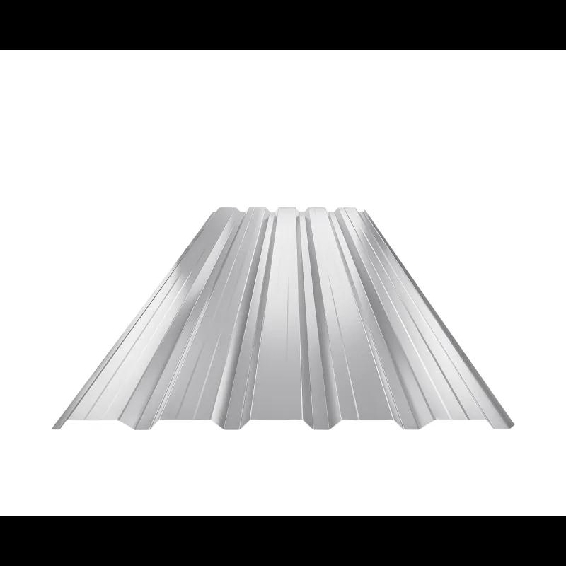 Trapezoidal sheet facade with embossing TR 35B+  - Aluminium prepainted  - White aluminum  -  Picture