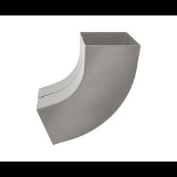 Szögletes könyök 72°  - Alumínium színes  - Sötét ezüst  -  Kép 1