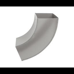 Szögletes könyök 72°  - Alumínium színes  - Sötét ezüst  -  Kép 2