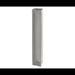 Lefolyócső szögletes  [s=0,70]  - Alumínium színes  - Sötét ezüst  -  Kép 1