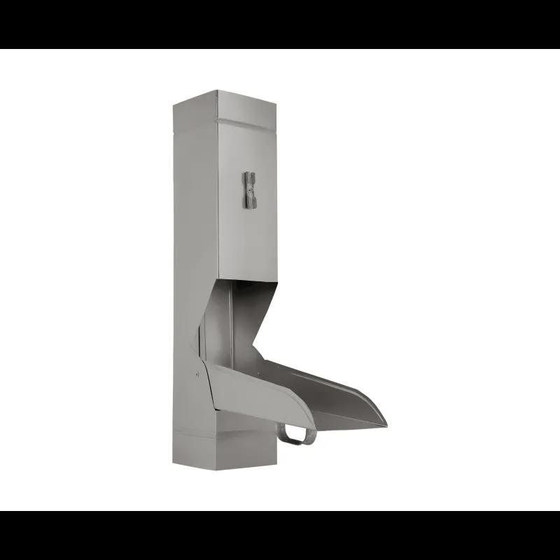 Szögletes esőlopó  - Alumínium színes  - Sötét ezüst  -  Kép