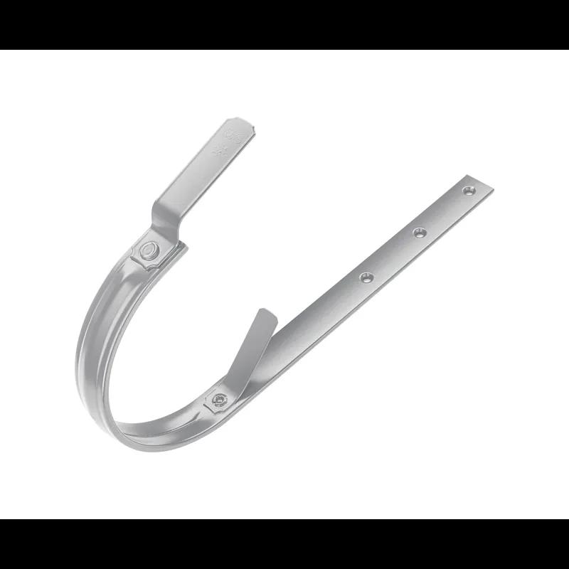 Strešný žľabový hák s prelisom  - Pozink lakovaný  - Bielo hliníková  -  Obrázok