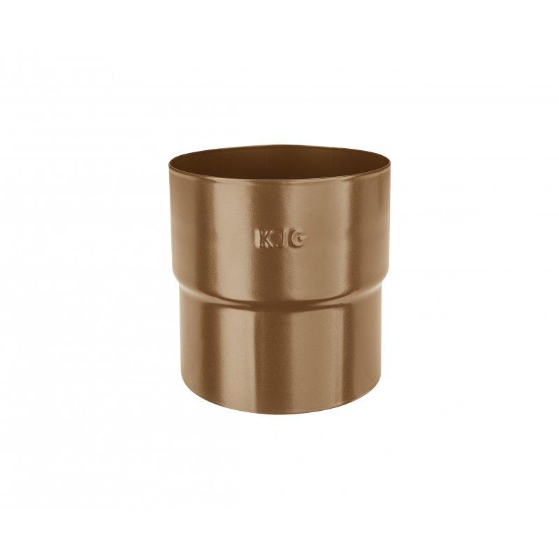 Spojka zvodovej rúry  - Pozink lakovaný  - Metalická medená  -  Obrázok