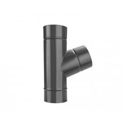 Сливной отвод 72°  - Лакированная оцинковка  - Антрацит  -  Изображение 2