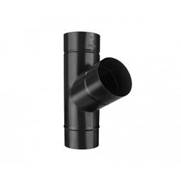 Zvodová odbočka 72°  - Pozink lakovaný  - Intenzívna čierna  -  Obrázok 1