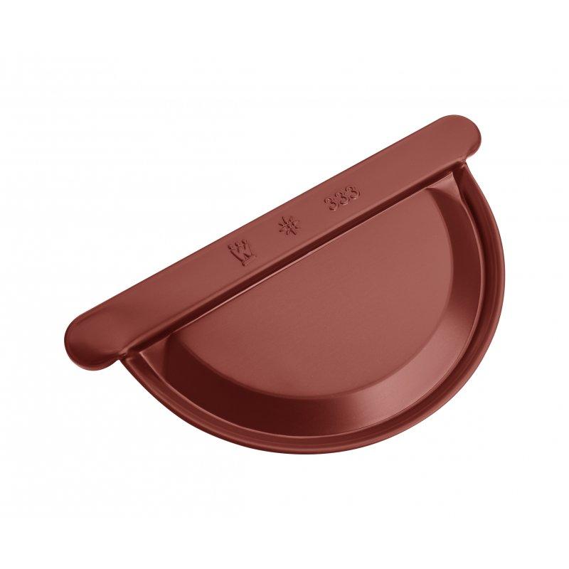 Zaključek žleba  - Aluminij barvni  - Vinsko rdeča  -  Slika