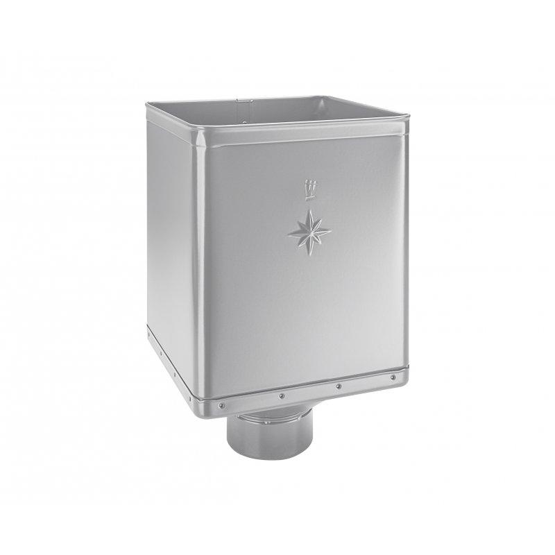 Hopper DESIGN  - Aluminium prepainted  - White aluminum  -  Picture