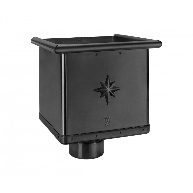 Vízgyüjtő üst köbös  - Alumínium színes  - Fekete  -  Kép