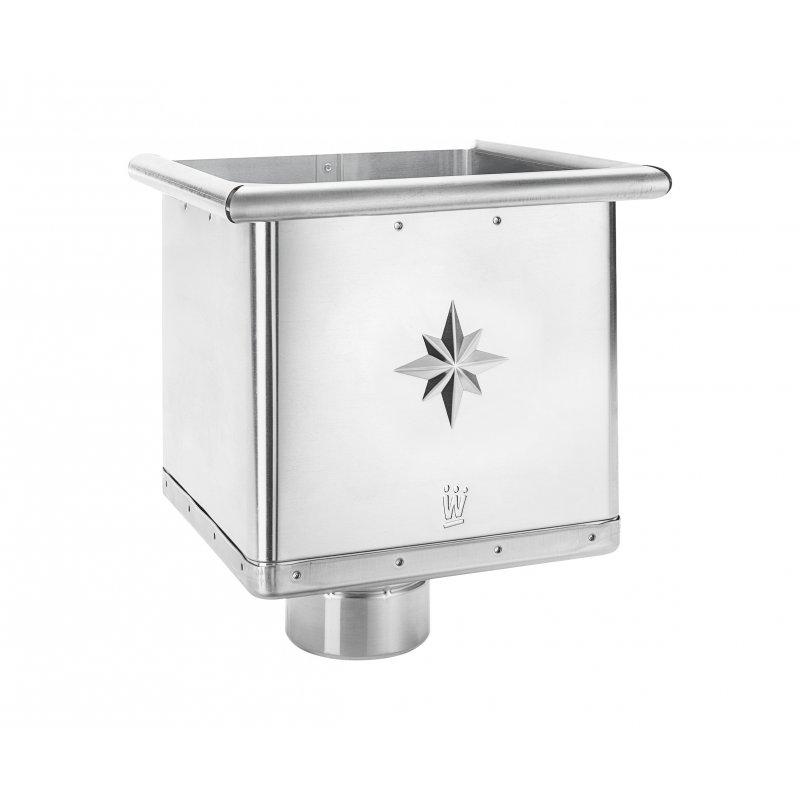 Hopper cubic  - Aluminium  - Natur  -  Picture