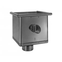 Kotlík zberný kubický exzentrický výtok  - Hliník lakovaný  - Antracit  -  Obrázok 1