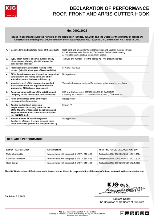 Roof, front and arris gutter hook