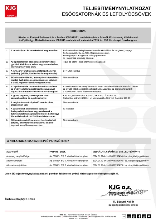 Esőcsatornák és lefolyócsövek