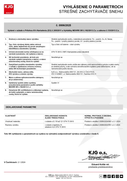 Strešné zachytávače snehu