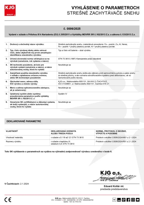 Strešné zachytávače snehu