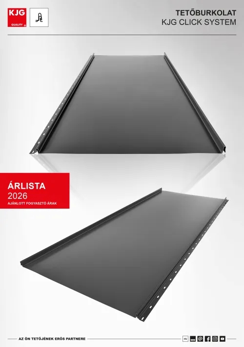 Tetőburkolat KJG CLICK system