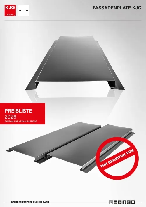 Fassadenplate KJG