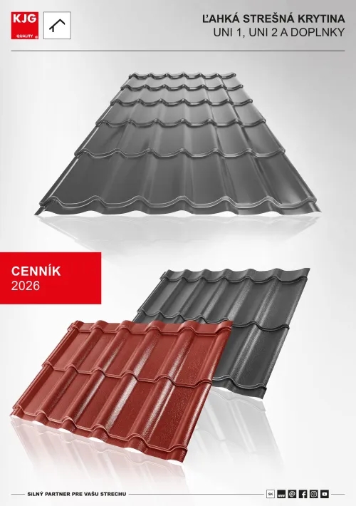 Ľahká strešná krytina UNI a doplnky