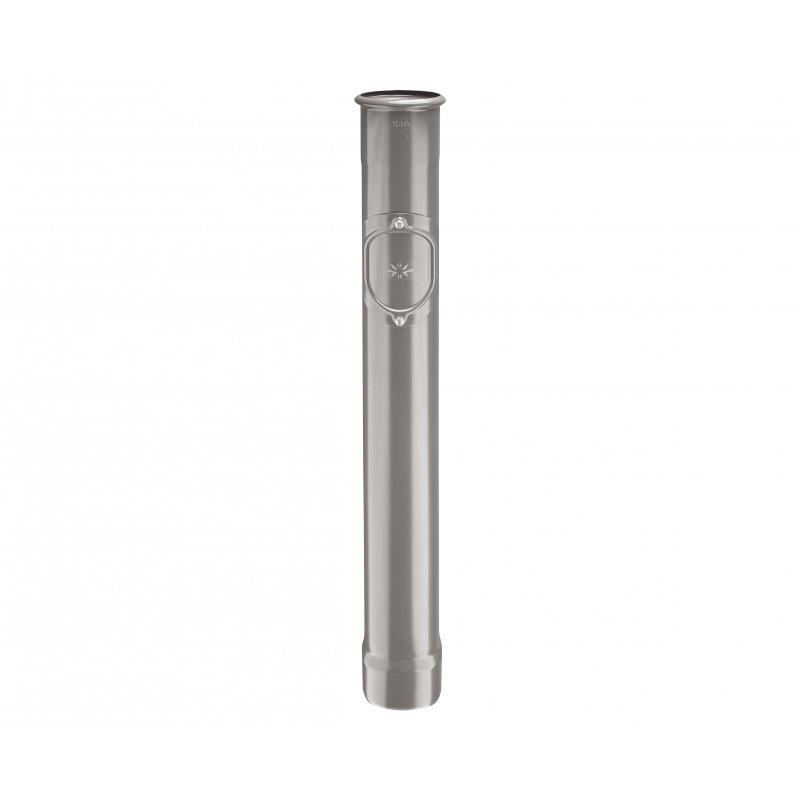 Zaščitna cev z revizijsko odprtino - Pocinkano – Natur - Aluminij barvni – Temno srebrna - Slika