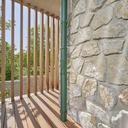 Protective gutter pipe with inspection hole - Galvanized steel – Natur - Aluminium prepainted W.15 – Pure white W.15 - Picture 2