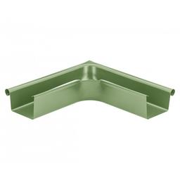 Внешний угол желоба прямоугольного сечения - Лакированная оцинковка - Трава зеленая - Изображение 1