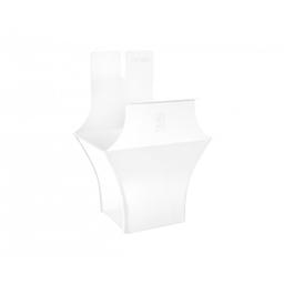 Szögletes betorkollócsonk - Alumínium színes - Fehér - Kép 1