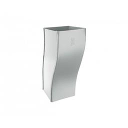 Zvodové koleno odskokové hranaté - Hliník lakovaný - Zinkovo šedá - Obrázok 1