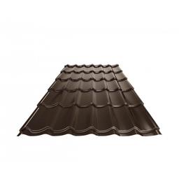 Cserepeslemez UNI 1 - Festett acél - Barna - Kép 1