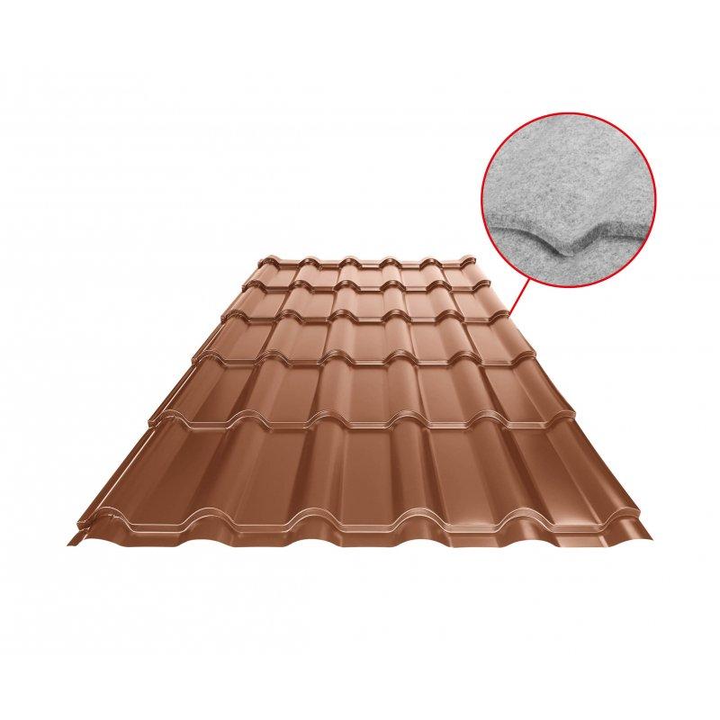 Cserepeslemez UNI 2 SQ (sound – aqua) - Festett acél - Cserépszín - Kép