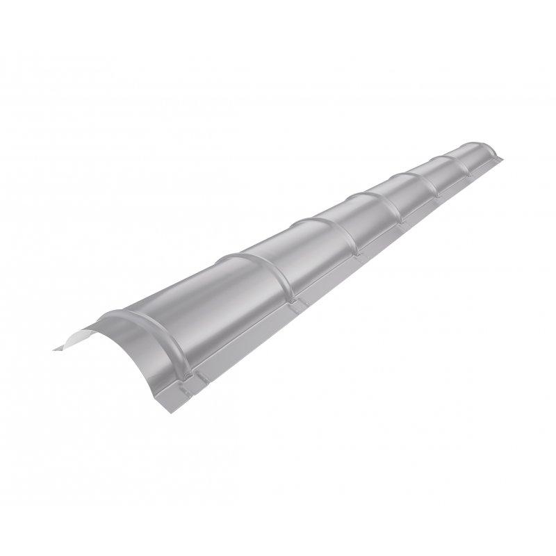 Ridge cap for metal roofing - Galvanized steel prepainted - White aluminum - Picture