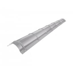 Ridge cap for metal roofing - Galvanized steel prepainted - White aluminum - Picture 1