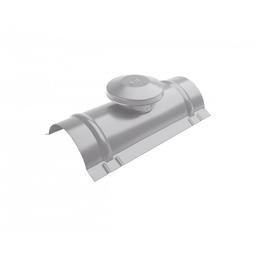 Ridge vent - Galvanized steel prepainted - White aluminum - Picture 1