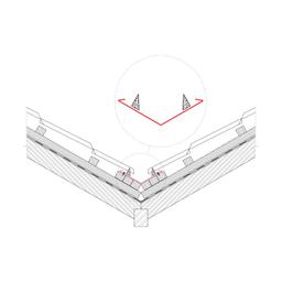 Strešna žlota - Pocinkano barvano - Opečno rdeča - Slika 2
