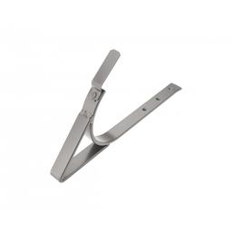 Csatornatartó fekvóeresz - Festett acél - Sötét ezüst – P.20 - Kép 1