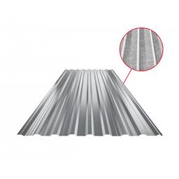 Trapezoidal sheet roof with embossing TR 18A+ SQ (sound – aqua) - Galvanized steel prepainted - Dusty grey - Picture 1